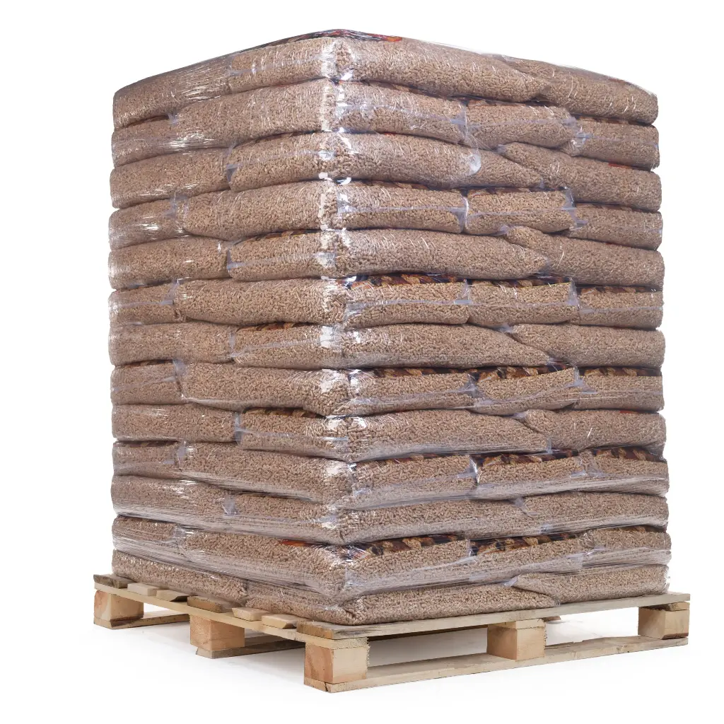 Pellets Tripléco en palette